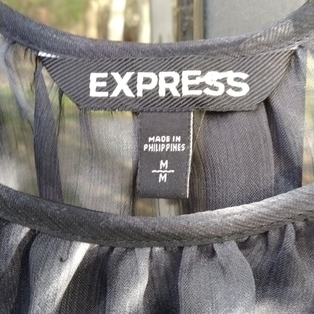 Express Women's black and white mini dress Sz med - Picture 6 of 13